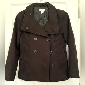 H&M Pea Coat size 10 Black